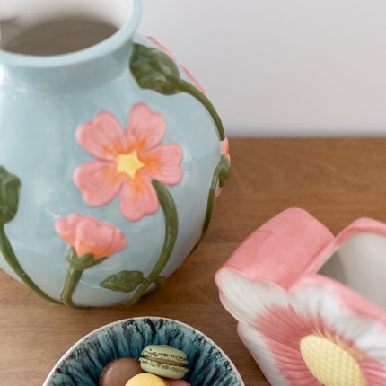 Vaas blauw bloemen Kare Design