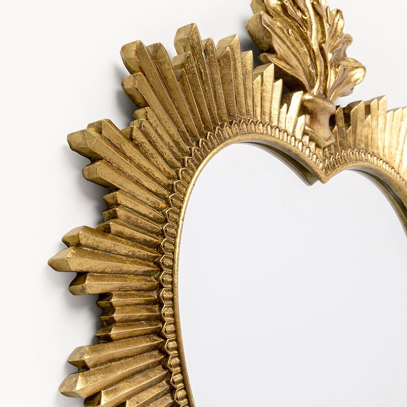 Miroir coeur doré - Kare Design