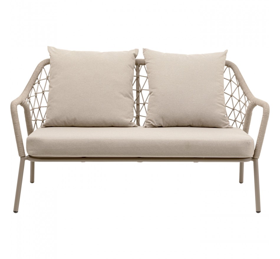 Canapé de jardin Milos 2 places beige Kare Design