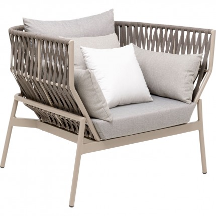 Outdoor Armchair Formenta grey Kare Design
