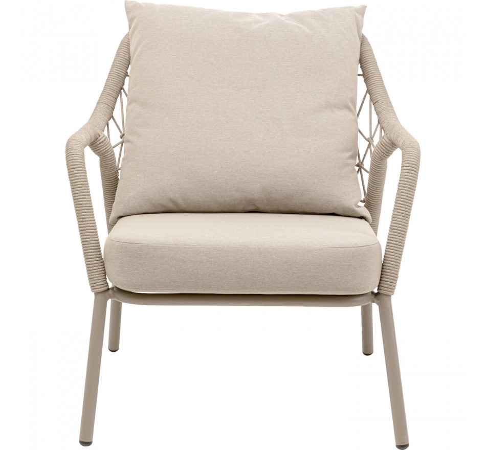 Fauteuil de jardin Milos beige Kare Design