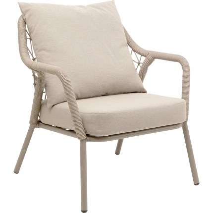 Fauteuil de jardin Milos beige Kare Design