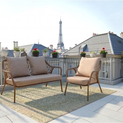 Fauteuil de jardin Milos beige Kare Design