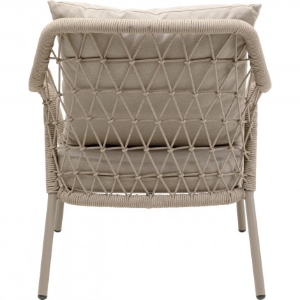Fauteuil de jardin Milos beige Kare Design