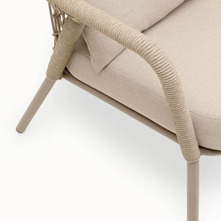Tuinfauteuil Milos beige Kare Design