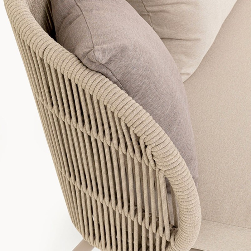 Salon de jardin beige 4/5 places - Sicily - Kare Design