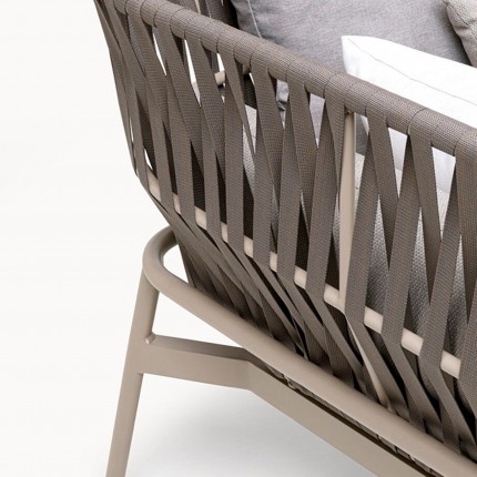 Canapé de jardin Formenta 3 places gris Kare Design