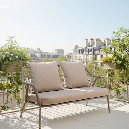 Tuinsofa Milos 2-Zits beige Kare Design