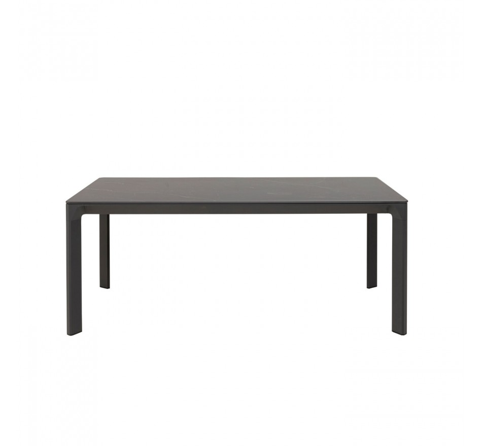 Table de jardin Bari 180x90cm noire Kare Design