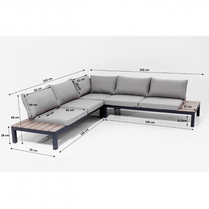 Outdoor Set Holiday beige Kare Design