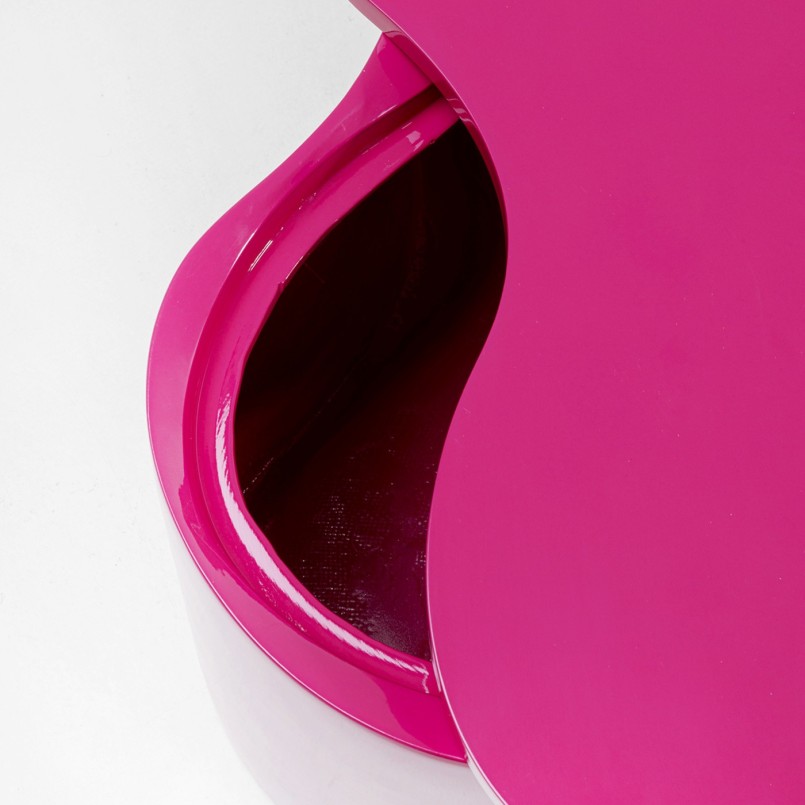 Table basse rose avec coffre de rangement - Lotus - Kare Design