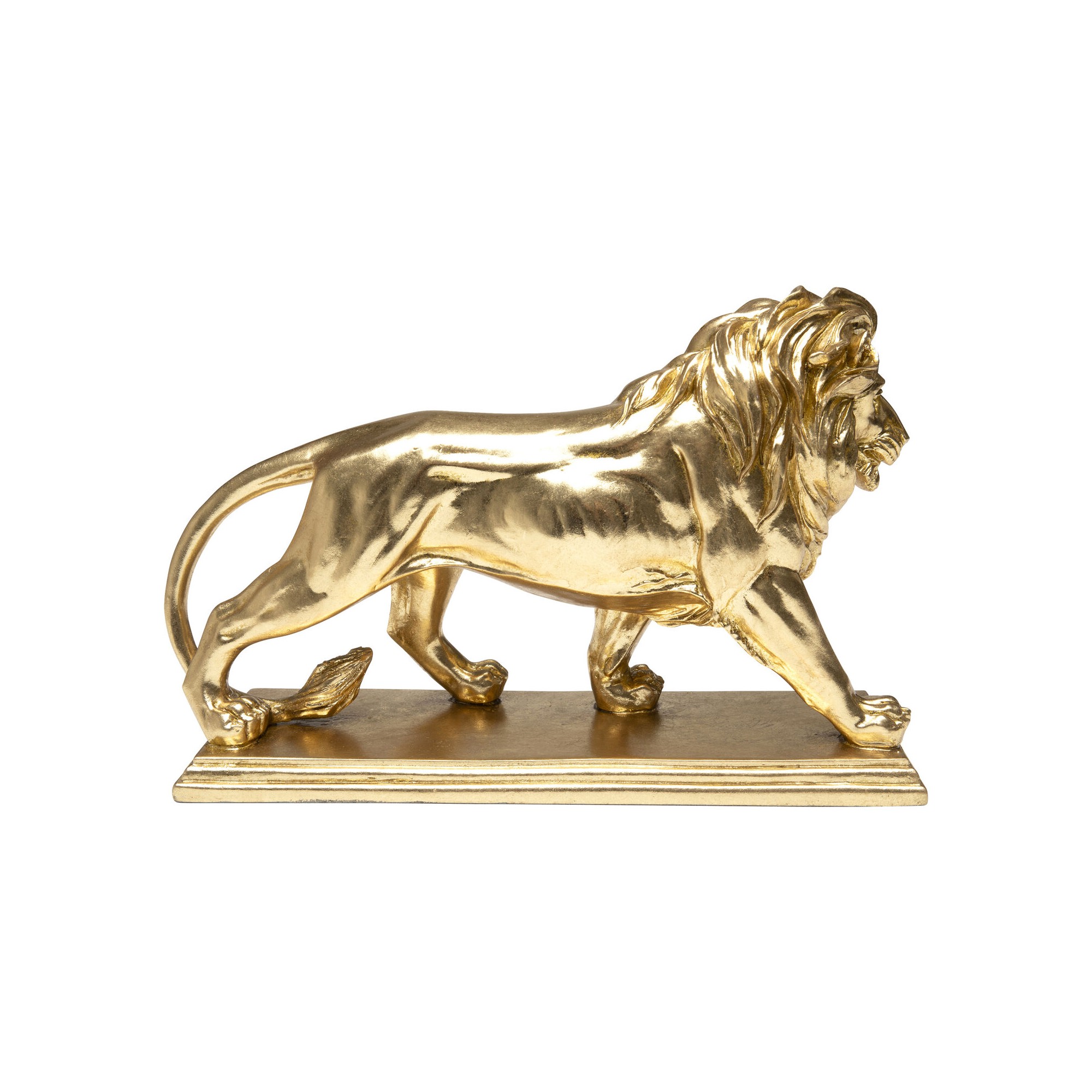 Figurine décorative Lion doré 31cm
