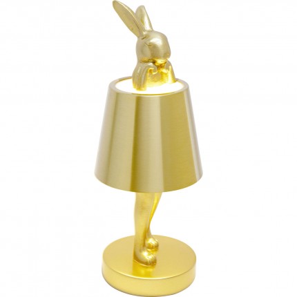 Table Lamp Animal rabbit LED 29cm gold Kare Design