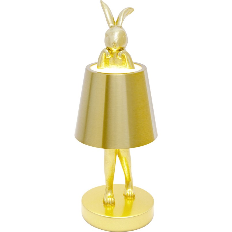 Lampe à poser Animal Rabbit LED doré 29cm