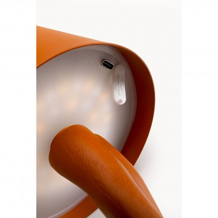 Lampe Animal lapin LED 29cm orange Kare Design