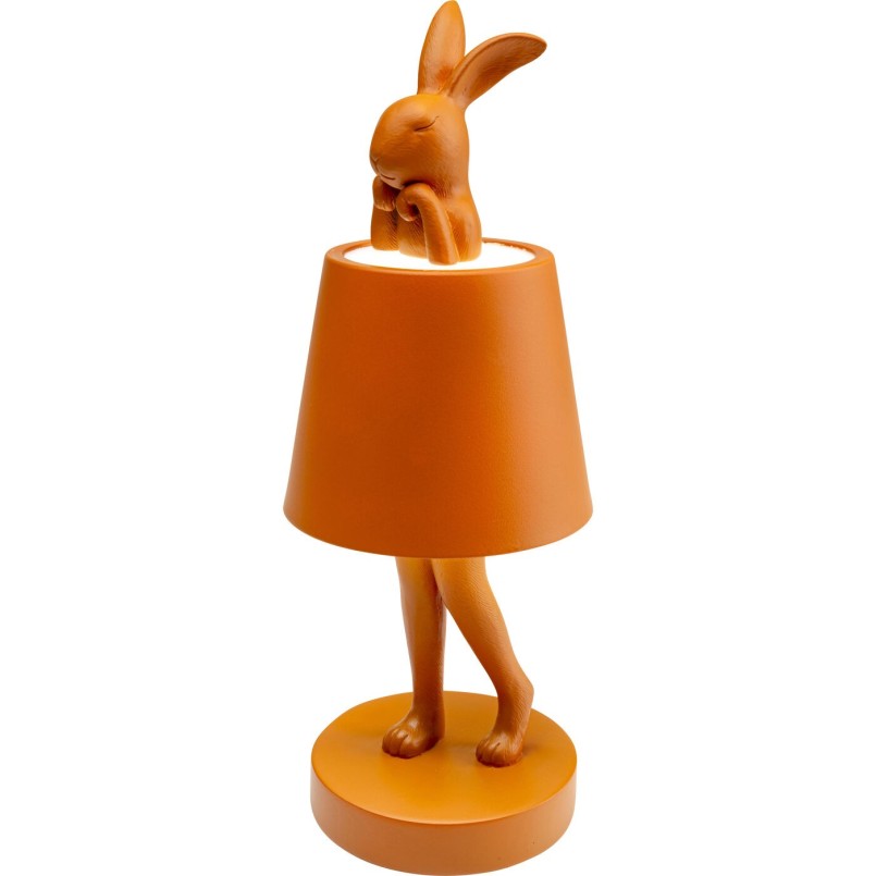 Lampe à poser Animal Rabbit LED orange 29cm