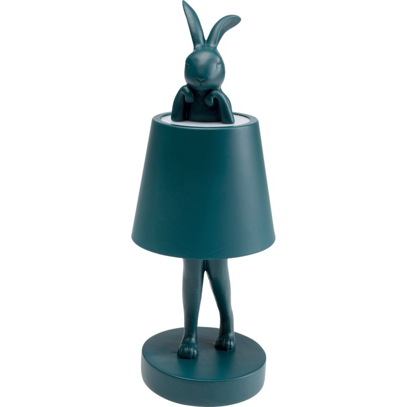 Lampe à poser Animal Rabbit LED pétrole 29cm