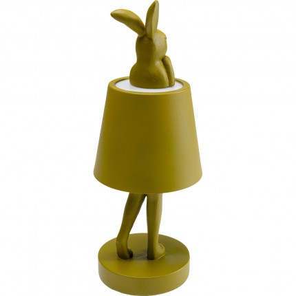 Lampe Animal lapin LED 29cm verte Kare Design