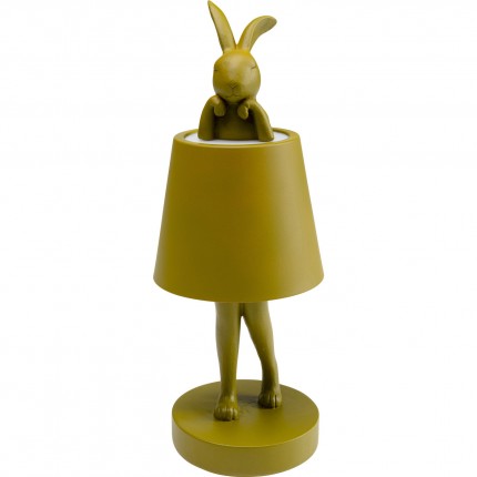 Table Lamp Animal rabbit LED 29cm green Kare Design