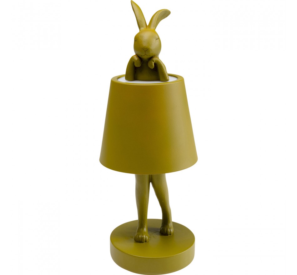 Table Lamp Animal rabbit LED 29cm green Kare Design