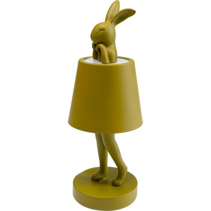 Lampe Animal lapin LED 29cm verte Kare Design