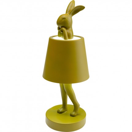 Lampe Animal lapin LED 29cm verte Kare Design