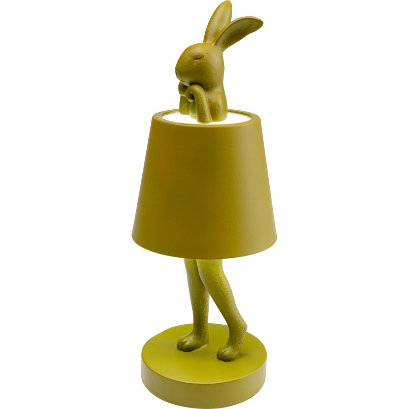 Lampe à poser Animal Rabbit LED vert 29cm