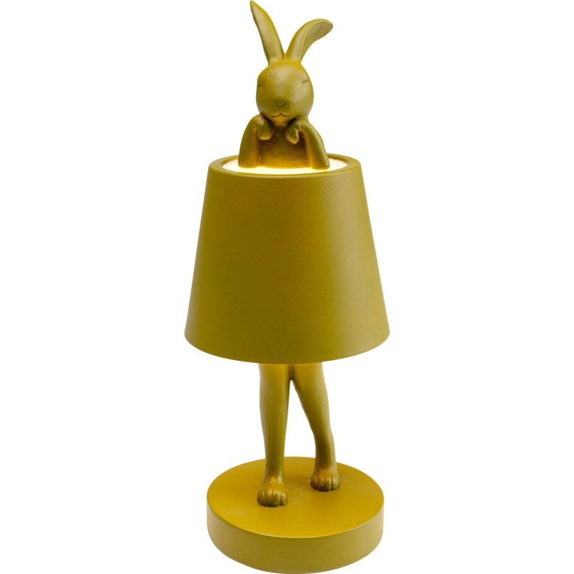 Lampe à poser Animal Rabbit LED vert 29cm