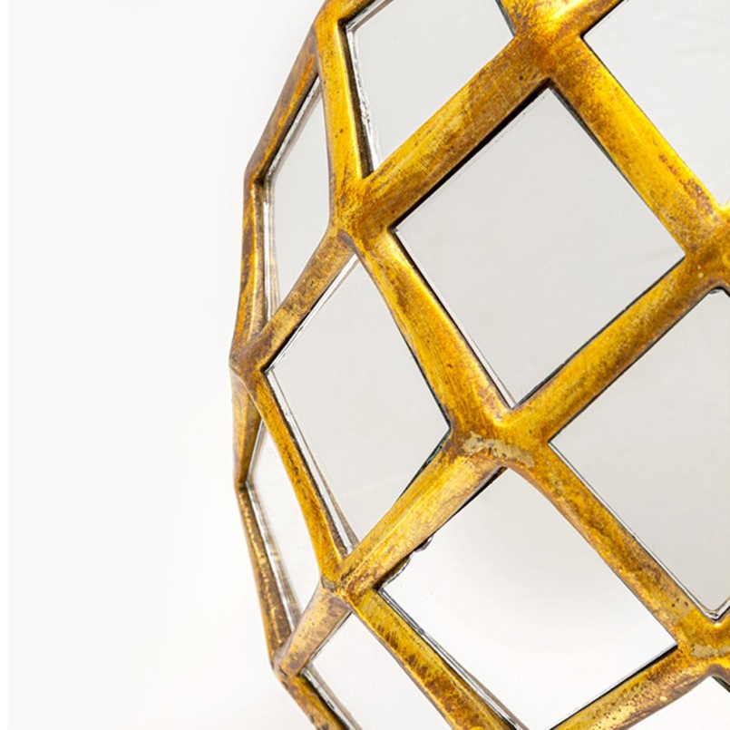 Wanddecoratie spiegel ananas 34cm Kare Design