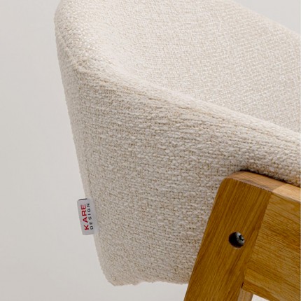 Chair with armrests Julius cream Kare Design