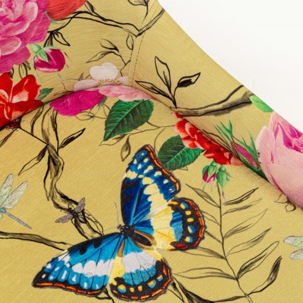 Stoel East Side Flower Fever geel Kare Design