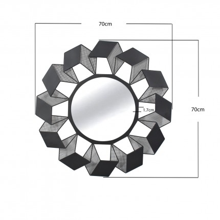 Spiegel Cubes Ø70cm Kare Design