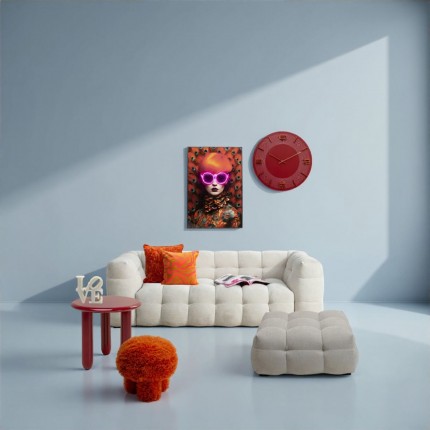 Tabouret Plushy orange Kare Design