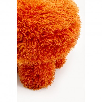 Kruk Plushy oranje Kare Design
