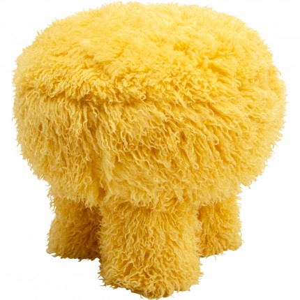 Stool Plushy yellow Kare Design