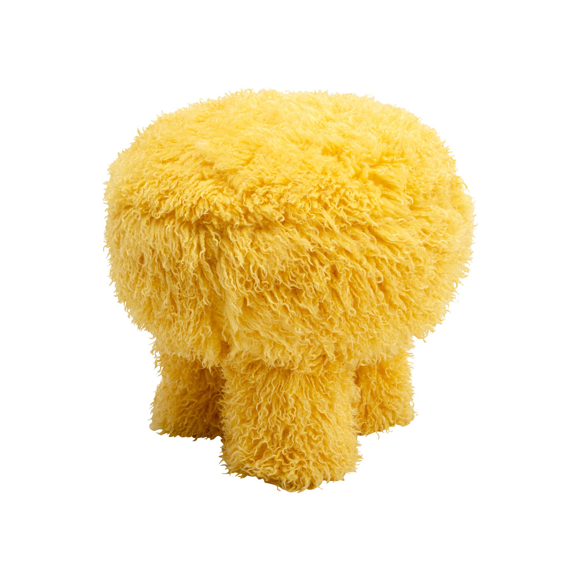 Tabouret Plushy jaune