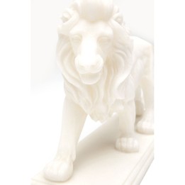 Figurine décorative Lion blanc 31cm