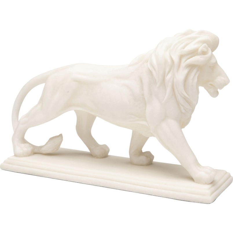 Figurine décorative Lion blanc 31cm