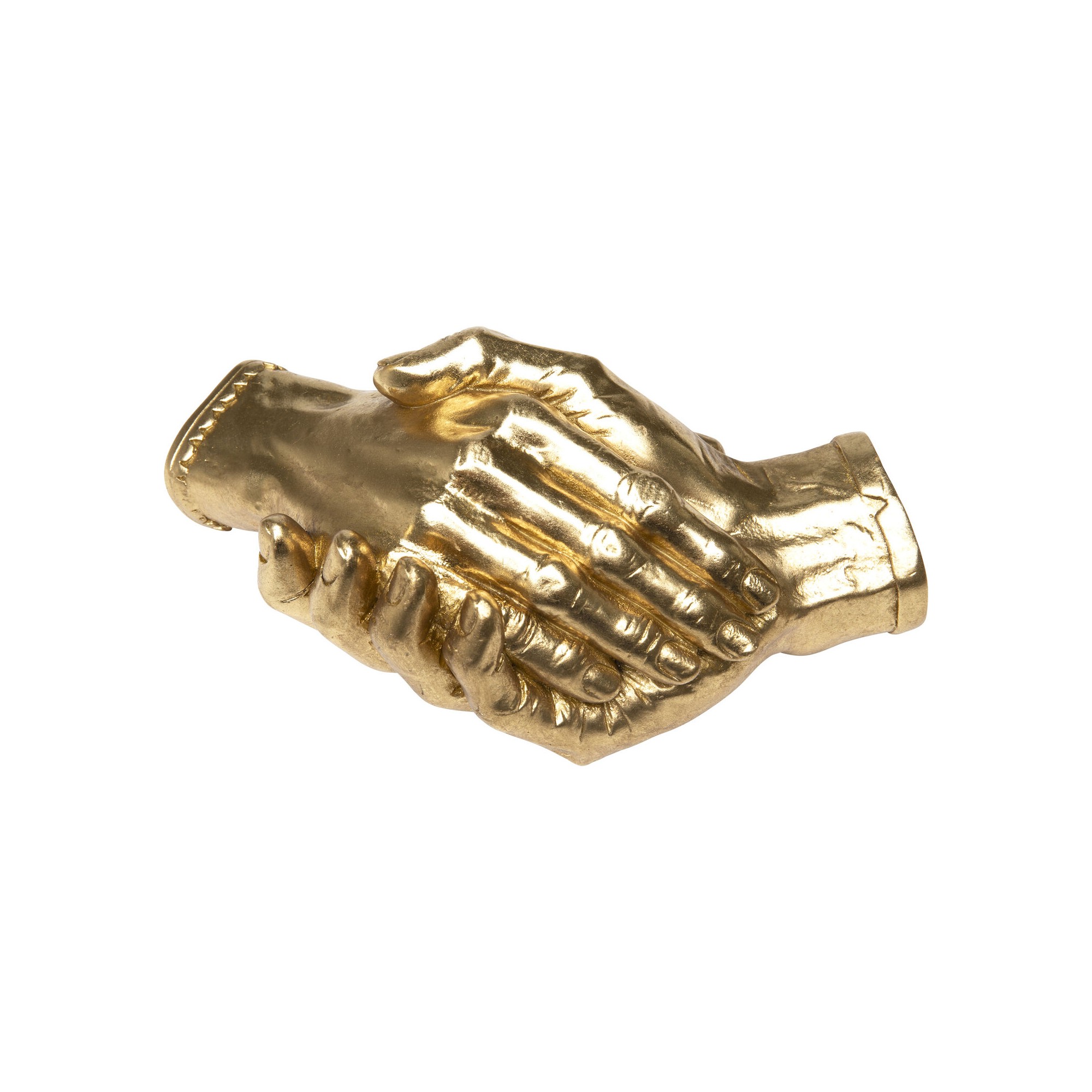 Objet décoratif Shake Hands doré 25cm
