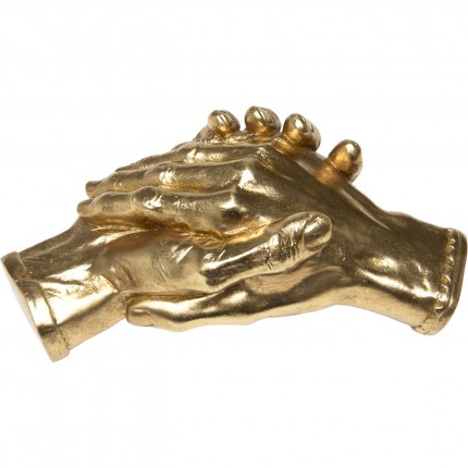 Deco handshake gold 25cm Kare Design