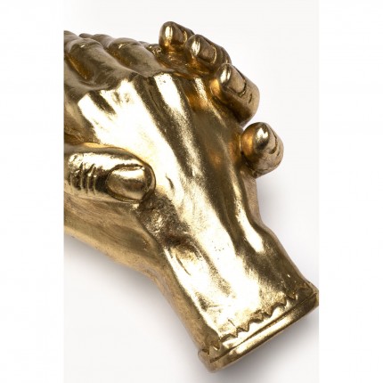 Deco handshake gold 25cm Kare Design