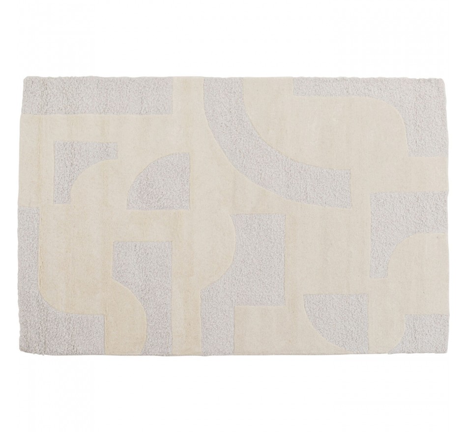 Tapis Flow 240x170cm blanc Kare Design