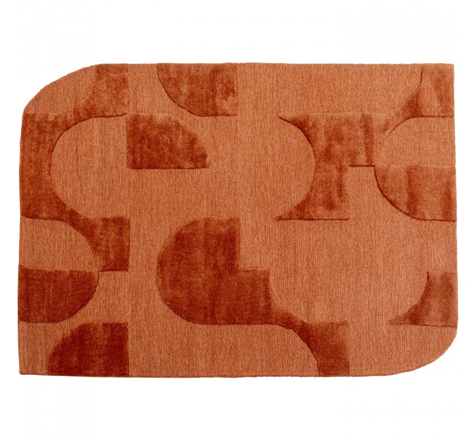 Vloerkleed Flow 240x170cm oranje Kare Design