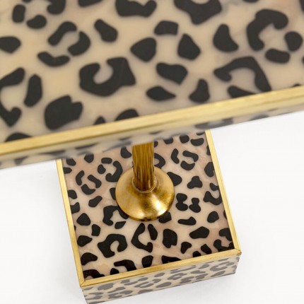 Side table leopard 25x25cm Kare Design