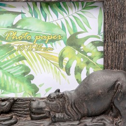 Cadre photo hippopotame et oiseau - Kare Design