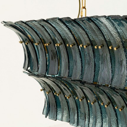 Hanglamp Venezia blauw 130cm Kare Design