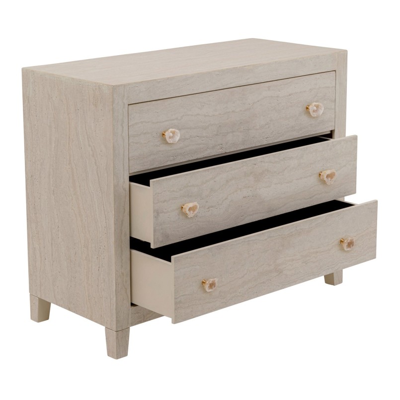 Commode en marbre minéral - Travertino - Kare Design