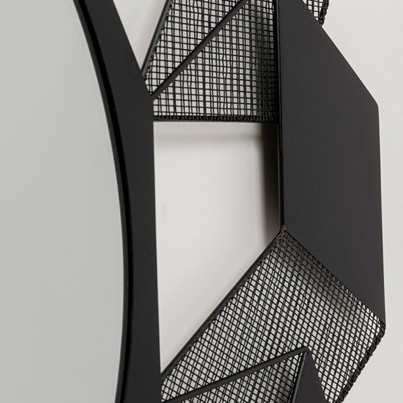 Miroir noir géométrique - Cubes - Kare Design