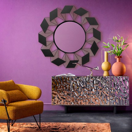 Wall Mirror Cubes Ø104cm Kare Design