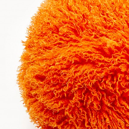 Kruk Plushy oranje Kare Design